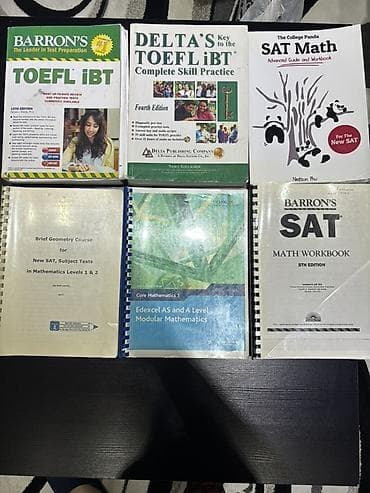 İmtahana hazırlıq kitabları dəsti Tərkib: - Barron’s TOEFL iBT (15th — 1