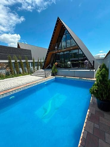 ucuz ev: Qebelef istiqamətində dağ-mənzərəli, A-frame (üçbucaq formalı) modern — 4