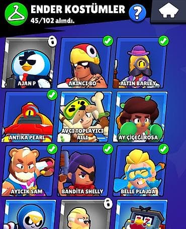 se pro: Brawl Stars hesabı !! Hesab ilk verilmir!! - Kupa yolu: 16.188 - — 7
