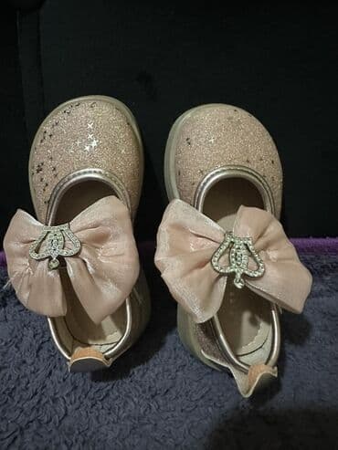 детские балетки для танцев: Uşaq qız üçün bəzəkli baletka ayaqqabılar - Rəng: açıq pudra/şampan - — 1