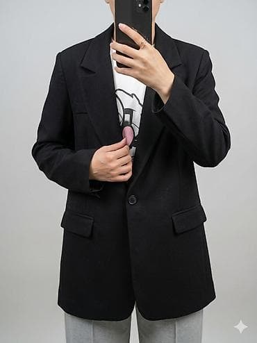 Пиджаки: Qadın üst geyimləri – müxtəlif modellər - Uzun fason blezər/palto – — 4