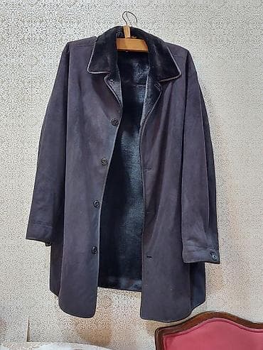 Paltolar: Endirim oluna bilər Kişi üçün qışlıq palto - Rəng: tünd qara/boz - — 1