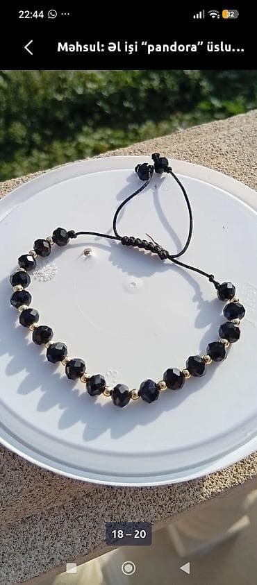 Bilərziklər: Məhsul: Əl işi “pandora” üslubunda bilərziklər - Material: cilalanmış — 4