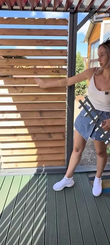 Obyekt, bağ evləri üçün, aluminium və taxta açılıb bağlanan jalüzi (1 — 1