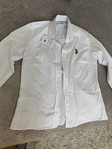 klassik geyim: Köynək, U.S. Polo Assn, S, rəng - Ağ — 3