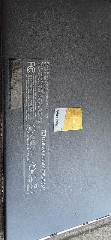 modio m63 tablet: Lenovo Yoga Book (Model: YB1-X91F) – Windows planşet/noutbuk hibridi — 2