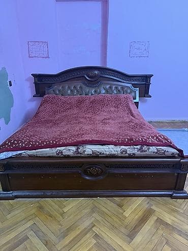 matras taxt: İkinəfərlik çarpayı, Matras ilə, Siyirməsiz — 1