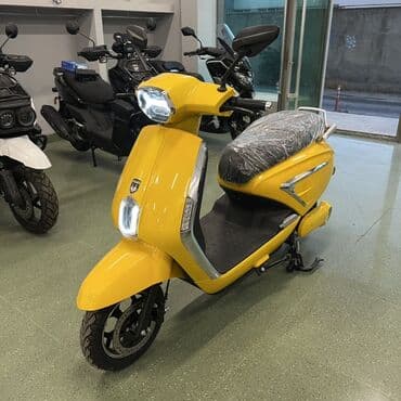 электроскутер купить в баку: Parlaq sarı rəngli şəhər skuterı Xüsusiyyətlər: - Elektrik skuter — 1