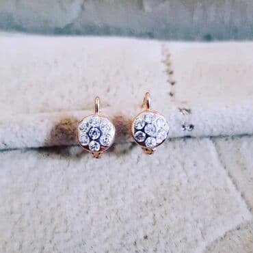 sirqalar qizil: Sırğa, Sarı qızıl, 585 Əyar, 2200 g — 2