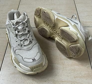 baş: Balenciaga, Ölçü: 36, rəng - Ağ, İşlənmiş — 3