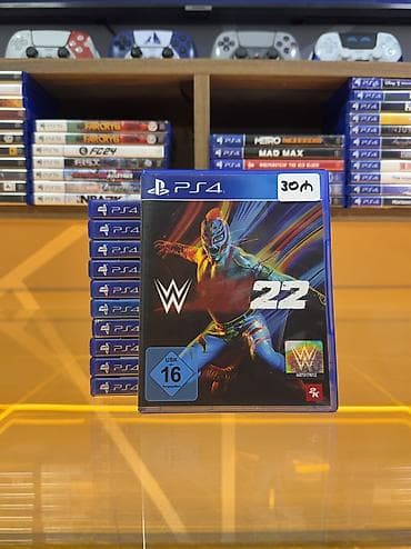 WWE 2k22-PS4 diski Oyun diski tam işlək vəziyyətdədir, heç bir cızığı