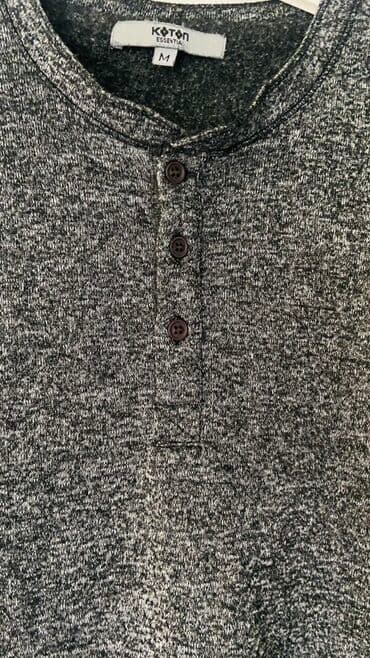 duyməli: Polo köynək, M, rəng - Boz — 3