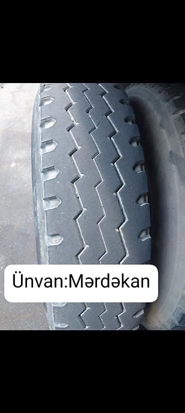 Şin və təkərlər: Məhsul: Yük avtomobili təkərləri (2 ədəd), bez kamer Ölçü: 11R22.5 — 1