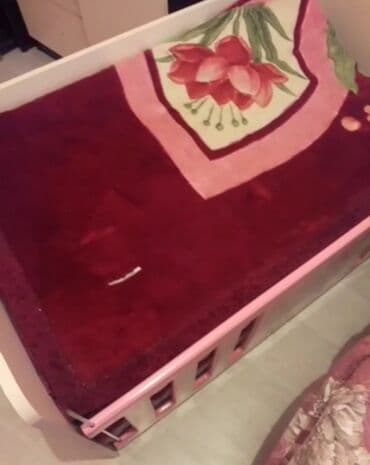 детские кроватки дордой: Для девочки и мальчика, Б/у, Колыбель, Без матраса — 2