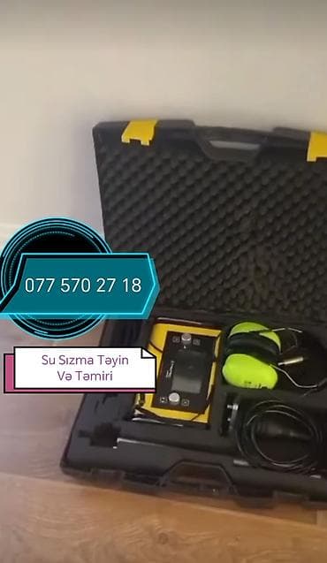 iwlenmiw ev qapilari: Xidmət: Su sızmasının təyini və təmiri Təsvir: - Peşəkar avadanlıqla — 1