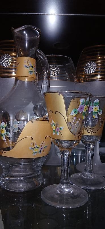 lepqa qablar: Qədəhlər, rəng - Qara, Şüşə, Türkiyə — 5