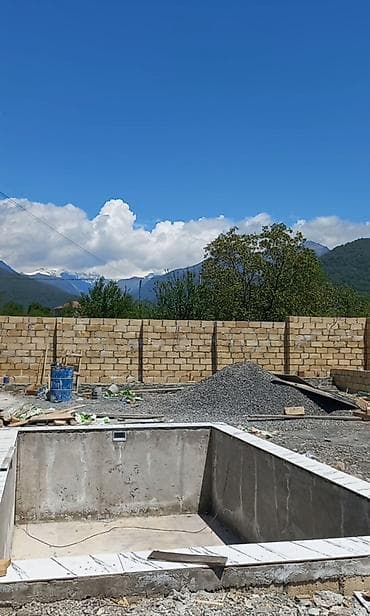 xirdalan heyet evi type 0: Qəbələ, 110 kv. m, 3 otaqlı, Hovuzlu, Qaz, İşıq, Su — 1