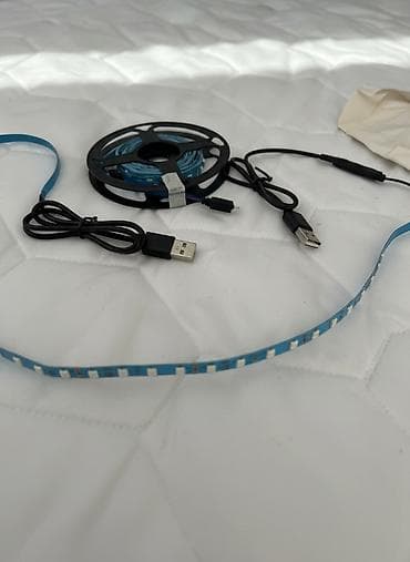tripod lampa: USB 5V RGB LED lent – 5 metr (16.4 ft) - Güc mənbəyi: USB 5V — 3