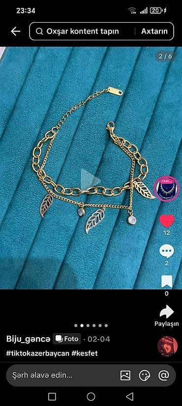 Şəxsi əşyalar: Zərgərlik dəstləri və aksesuarlar - Qızılı rəngli, çoxqatlı zəncir — 5