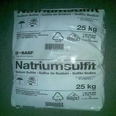 ucuz torf: Məhsul: Natrium Sulfit (Sodium Sulfite) – BASF Qablaşdırma: 25 — 1