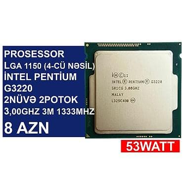 komputer prosesor: Prosessorlar “LGA 1150 socket (4cü nəsil)” ⭐LGA 1150 (4cü nəsil) İntel — 3