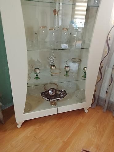 vitrin bar: Şüşəli dolab vitrini — 4