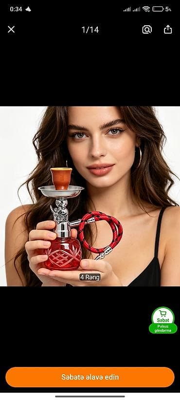 Dekorativ mini qəlyan dəsti. Şüşə kolbalı, naxışlı korpus dizaynına lalafo.az -da Dekorativ mini qəlyan dəsti. Şüşə kolbalı, naxışlı korpus dizaynına