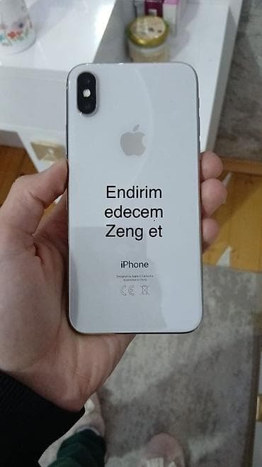 IPhone X, 64 GB, Gümüşü, Simsiz şarj