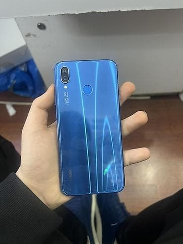 Huawei P20 Lite, цвет - Голубой, Отпечаток пальца