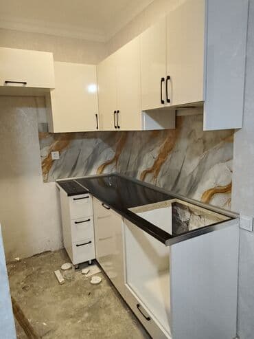 Sifarişlə mətbəx dəsti, Özü çəkən petlələr, Sadə laminat, Kredit yoxdur, Pulsuz çatdırılma