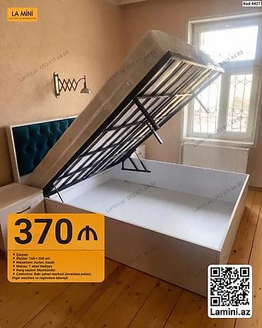 Açılan bazalı çarpayı - Ölçülər: 160 × 200 sm - Mexanizm: açılan — 1