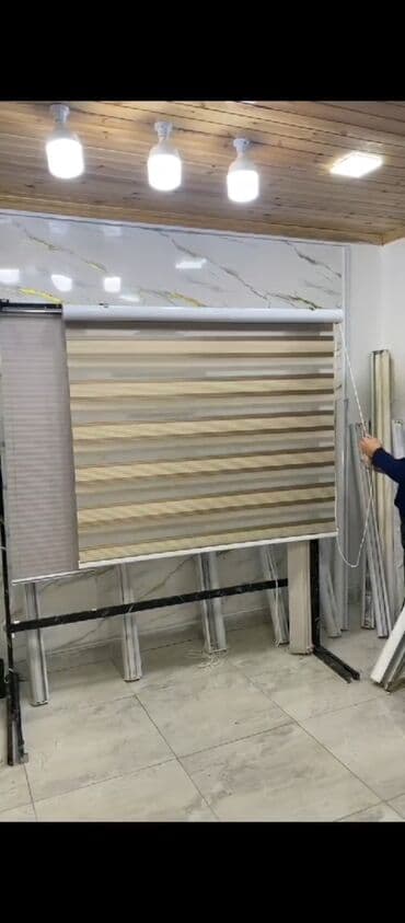 Pərdə və tüllər: Fərqli naxışlarda təqdim olunan zebra pərdələr evinizə və ya ofisinizə — 24