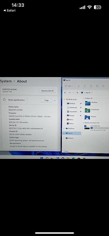 Dell: İşlənmiş Dell Latitude, 13.3 ", Intel Core i5, 256 GB, Ünvandan götürmə — 4