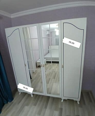 tek taxtlar: Новый, Распашной, 3 двери Прямой шкаф, Гардеробный шкаф, Азербайджан — 2