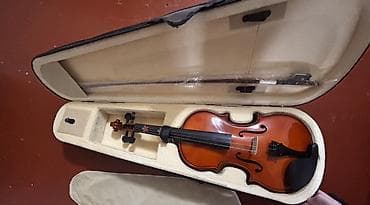 Skripkalar: Skripka dəsti - Ölçü: uşaq/şagird ölçüsü (təxminən 3/4– - Korpus — 4