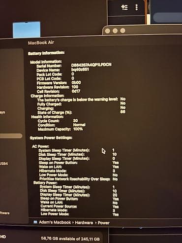 Apple MacBook, 15 ", Apple M3, 256 GB