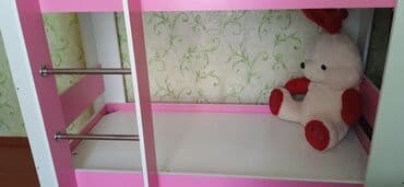 двухэтажная кровать: Qız üçün, Çarpayı, Matrassız, Siyirməsiz, MDF — 3