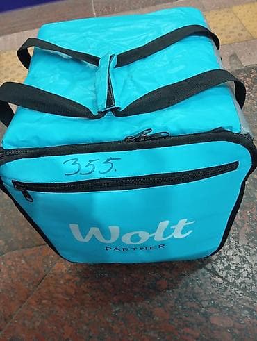 Wolt Partner termal çatdırılma çantası - Rəng: firuzəyi (Wolt loqolu)