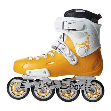 uşaqlar üçün tekerli krosovkalar: İnline konki – L.A. Sports - Rəng: narıncı-ağ korpus, qara daxili — 5