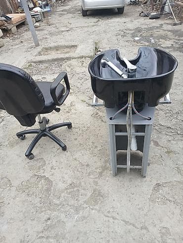 qedimi kreslo: Salon üçün yuyucu lavabolu kreslo və usta kreslosu dəsti. - Yuyucu — 3