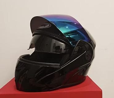 moto mator: Motosiklet dəbilqəsi, 2-ci şəkildəki açılıb-bağlanan mat Qara model — 5