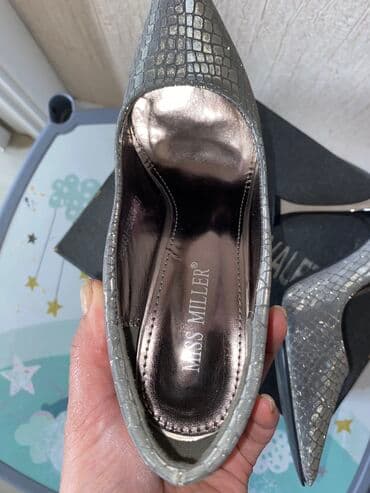 зеленые туфли: Туфли, Размер: 37, цвет - Серебристый, Новый — 19