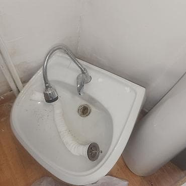 krant sekilleri: Satılır: Keramik ayaqlı əl-üz yuma lavabosu komplekti - Material — 2