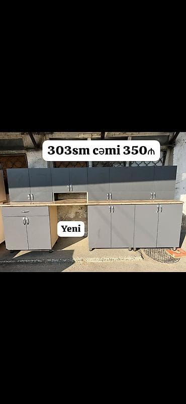 2 el perde alanlar: *YENİ Metbex mebeli SATILIR*‼️ Hazır əldədir Qiymet 350 manat Olcusu — 1