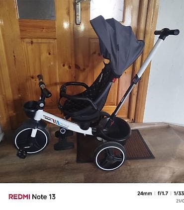 3 tekerli velosiped: Uşaq üçtəkərli velosiped – valideyn idarəetməsi və günqoruyucu tent — 2