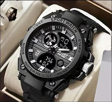 Kişilər üçün sport saatı Xüsusiyyətlər: - Hərəkət: Kvars + elektron