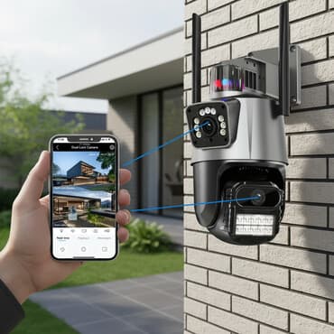 Wifi kabelinə qoşulmadan istifadə edilən kamera. Quraşdırılmasına lalafo.az -da Wifi kabelinə qoşulmadan istifadə edilən kamera. Quraşdırılmasına