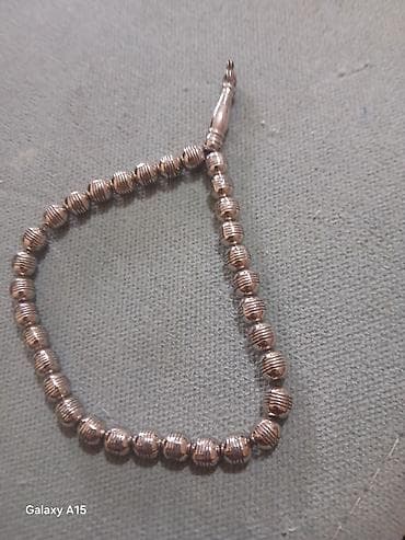 bil: Metal təsbeh - Material: metal ərintisi, gümüşü xatırladan parıltılı — 1