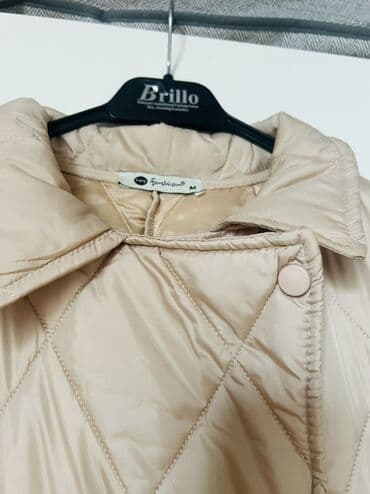 Baş geyimləri: TEZEDI Qadın üçün quilted (kapitone) palto - Rəng: açıq bej - — 4