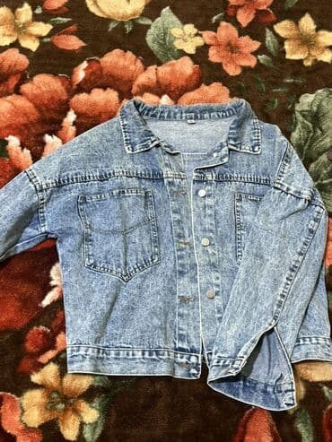 Футболки: Məhsul: Cins gödəkcə - Klassik açıq-mavi “acid wash” cins parça - — 1